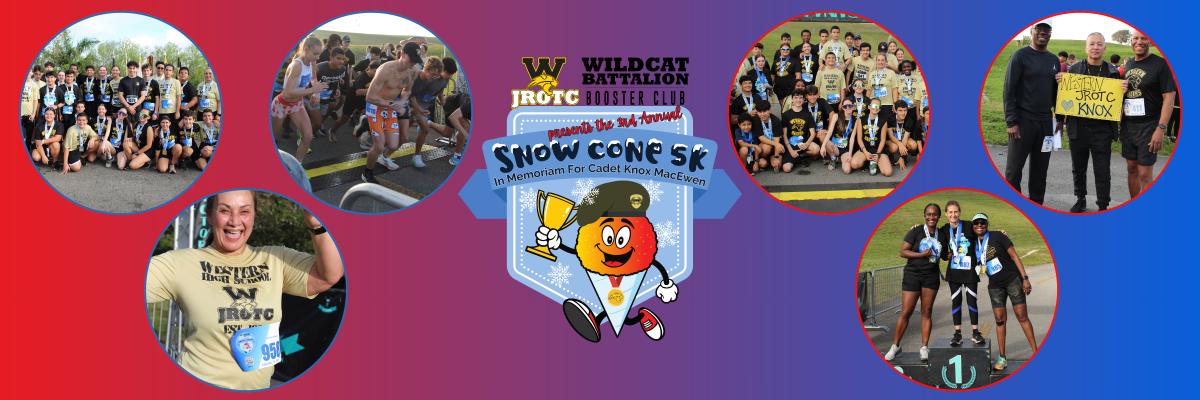 Third Annual Snow Cone 5K In Memory of Cadet Knox MacEwen March29, 2026 Brian Piccolo Park Cooper City, FL