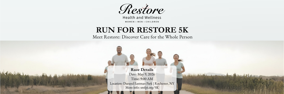 Restore Health and Wellness Run for Restore 5K banner