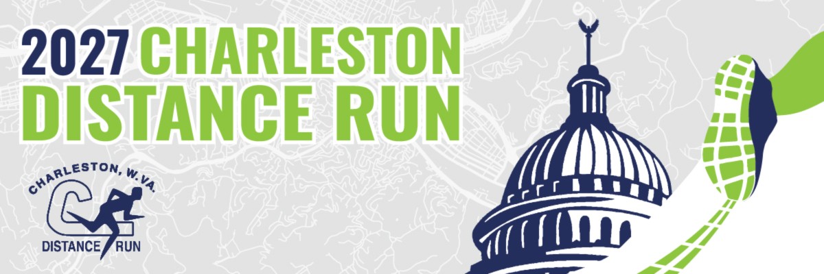 Web banner image for the 2027 Charleston Distance Run in Charleston, West Virginia